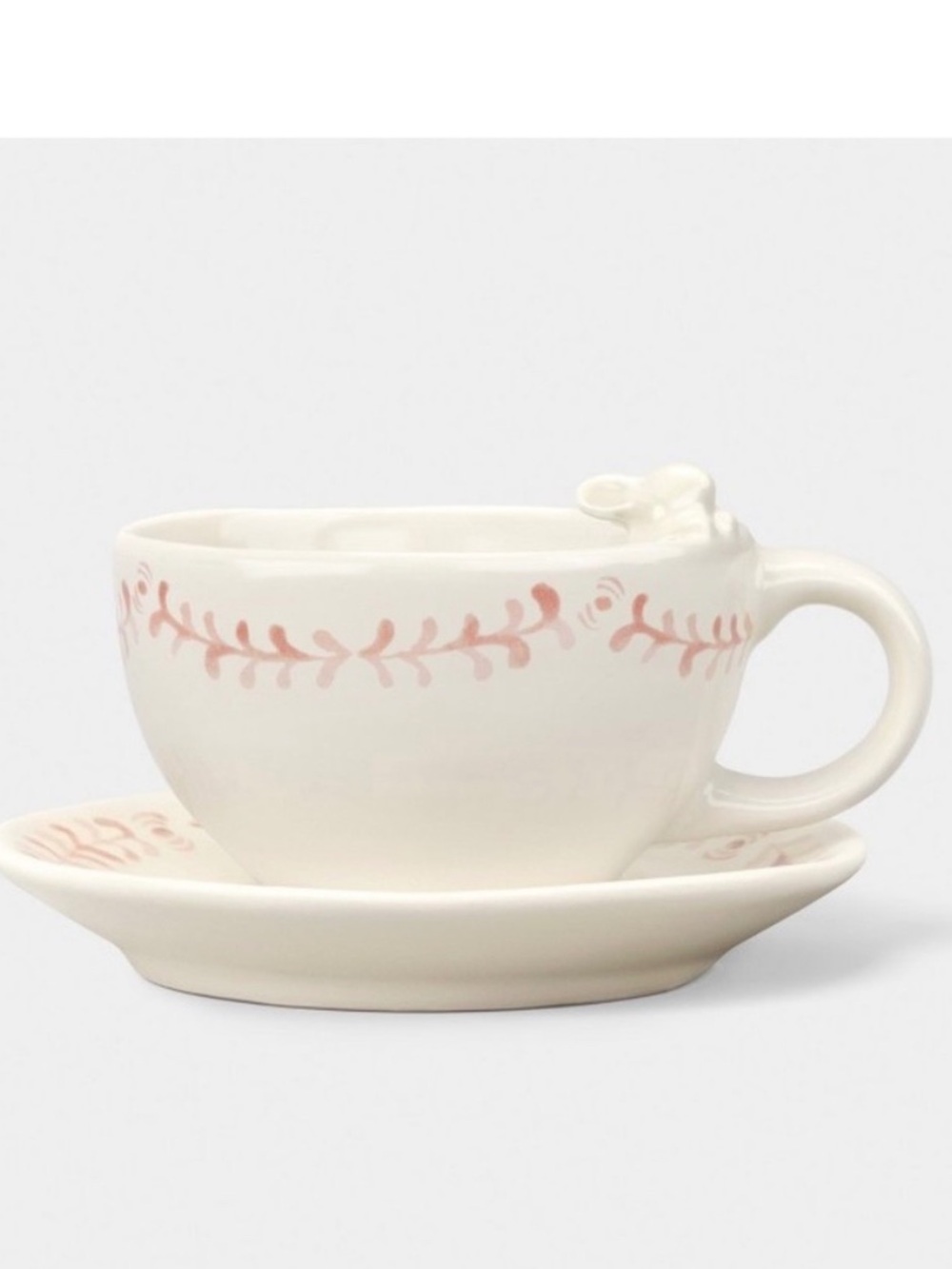 5.63oz Stoneware Easter Bunny
Tea Cup & Saucer Set Pink - Threshold